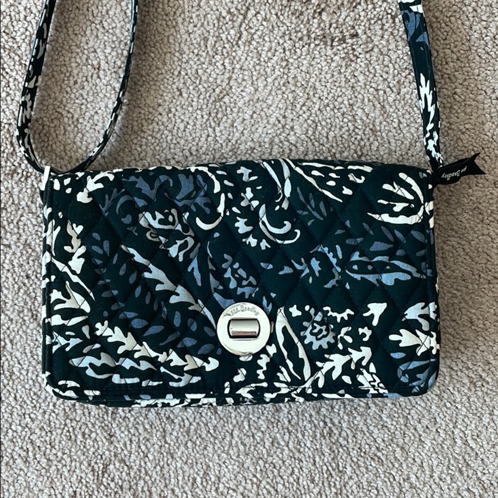 Vera Bradley Paisley Noir Crossbody Bag - Picture 2 of 8